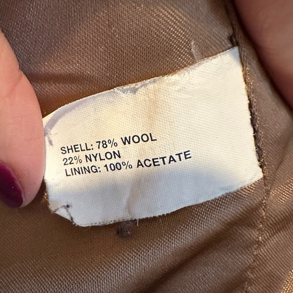 GAP wool camel toggle coat - Picture 2 of 8